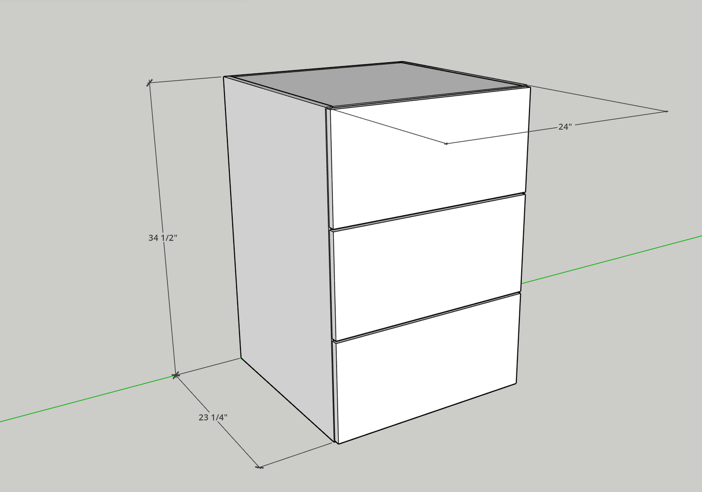 2/3/4 Drawers Base