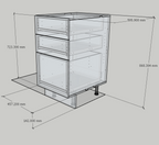 BASE CABINETS (WITH DRAWERS)